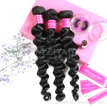 Unprocessed Raw Virgin Bundle Hair Vendors 10A Double Drawn Cambodian Deep Loose Wave Human Cuticle Aligned Hair Weave Extension